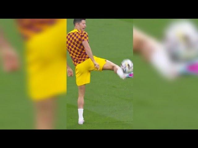 Robert Lewandowski Amazing skills before the Espanyol game.