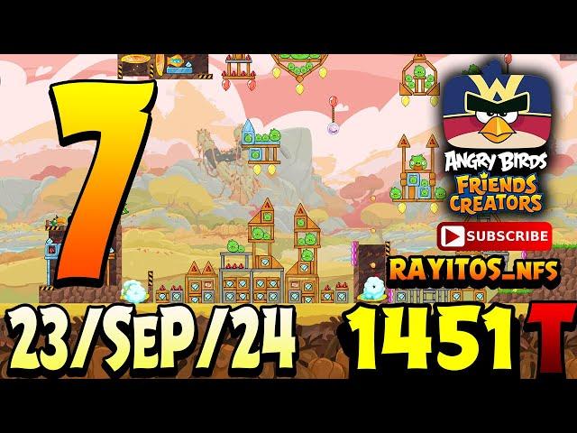 Angry Birds Friends Level 7 Tournament 1450 Highscore  POWER-UP walkthrough