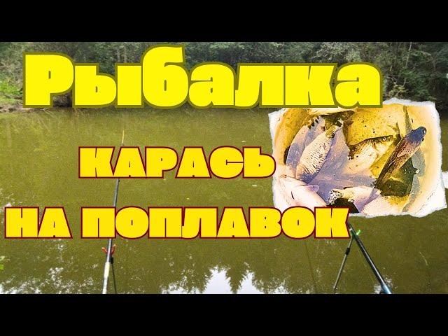 Рыбалка,карась на поплавочную удочку