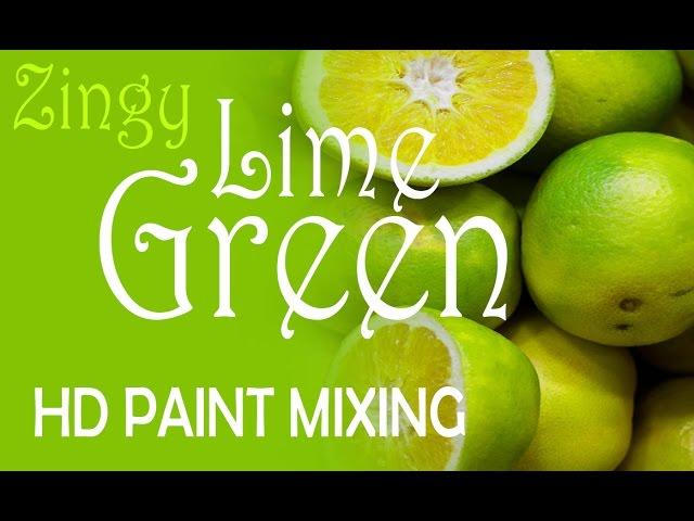 HD Paint Mixing - 'Zingy Lime' Green Colour