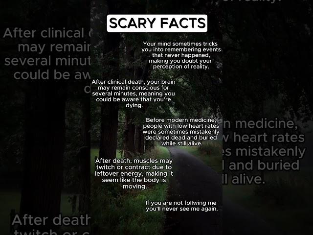 Scary facts you might not know!