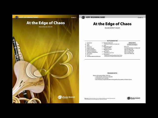 At the Edge of Chaos, by Roland Barrett – Score & Sound