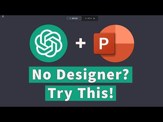 A New Way To Use ChatGPT To Create PowerPoint Presentations WITHOUT Design Ideas (Designer)