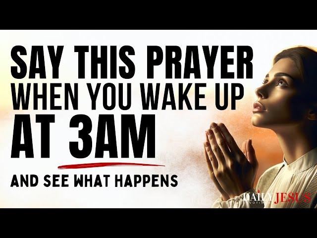 How to Pray When You Wake Up At 3 In The Morning | Powerful Protection Prayer (Christian Motivation)