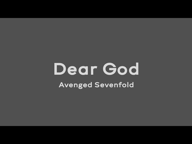 Dear God - Avenged Sevenfold (Lirik dan Terjemahan)