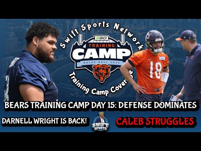 Camp Day 15: Caleb Williams Struggles || Jaylon Johnson DOMINATING