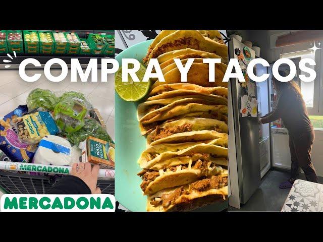 Compra 100€ Mercadona + menu semanal+ tacos birria  | Vlog diario Nere Nerea