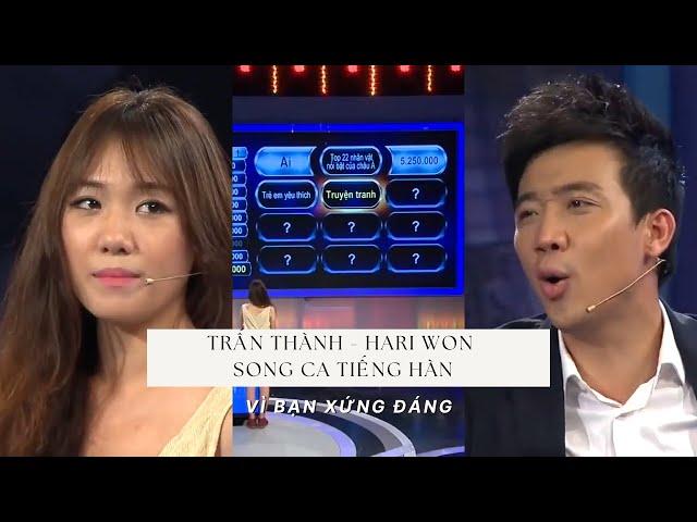 Trấn Thành và Hari Won song ca tiếng Hàn