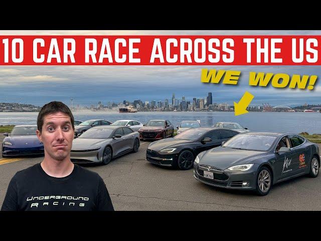 I RACED Across The USA With 10 CARS... And WON