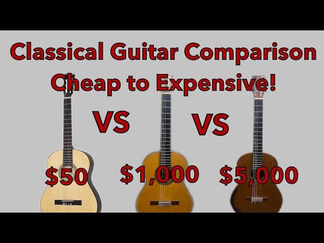 $50 vs $1000 vs $5000 Classical Guitar