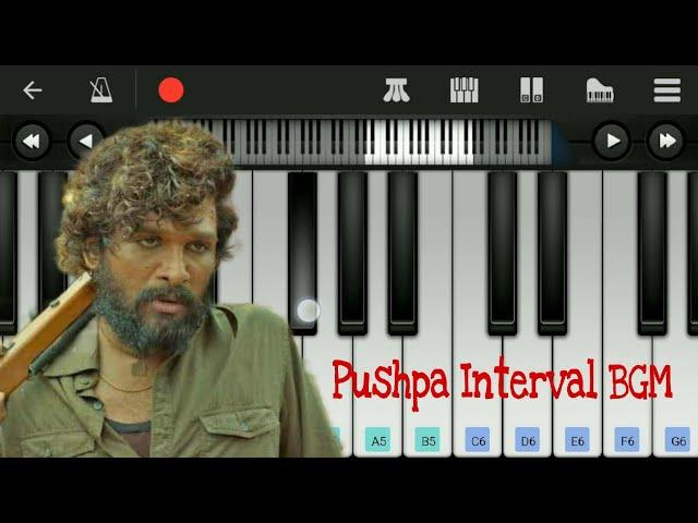 Pushpa Mass Interval BGM | Easy Piano Tutorial | Perfect Piano