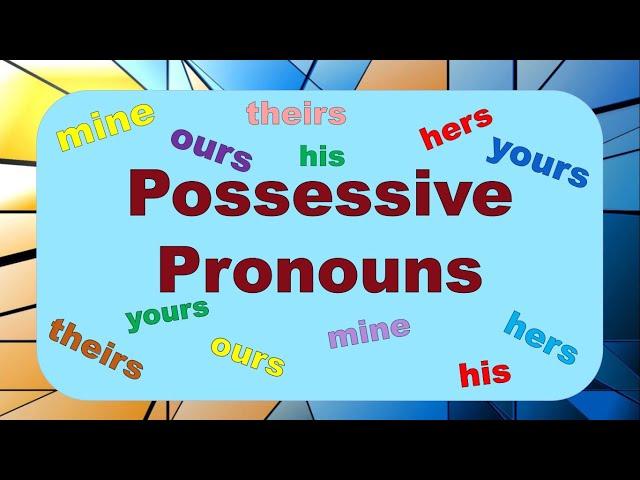 Присвійні займенники. Самостійна форма. Possessive Pronouns. Репетитор Англійської.