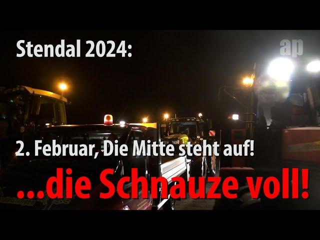 "Wir haben die Schnauze voll!"... Die Mitte steht auf, 02.02.2024 Stendal