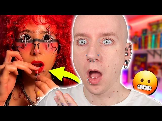 She PIERCED HER EYES CLOSED | New Piercings Gone Wrong | Roly