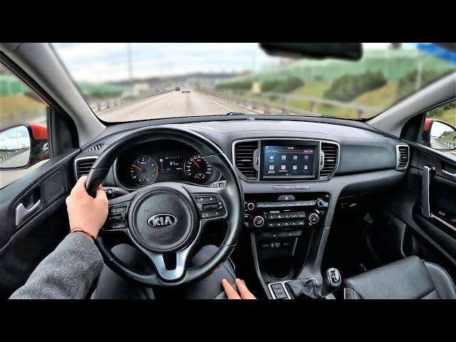 2017 KIA Sportage 1.6l 132hp | POV Test Drive | Fuel consumption info