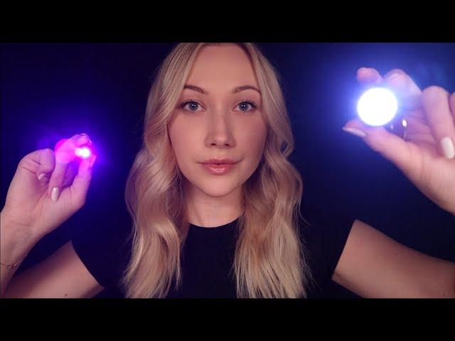 ASMR Light Hypnosis For DEEP Sleep  (follow the light, instructions, focus triggers)