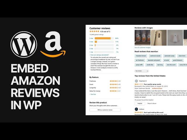 ⭐️ How To Embed Amazon Products Reviews In WordPress Websites For Free? Without Coding 