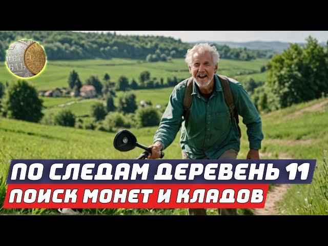 1305 / По следам пропавших деревень #11. Поиск монет и кладов с металлодетектором XP Deus 2.