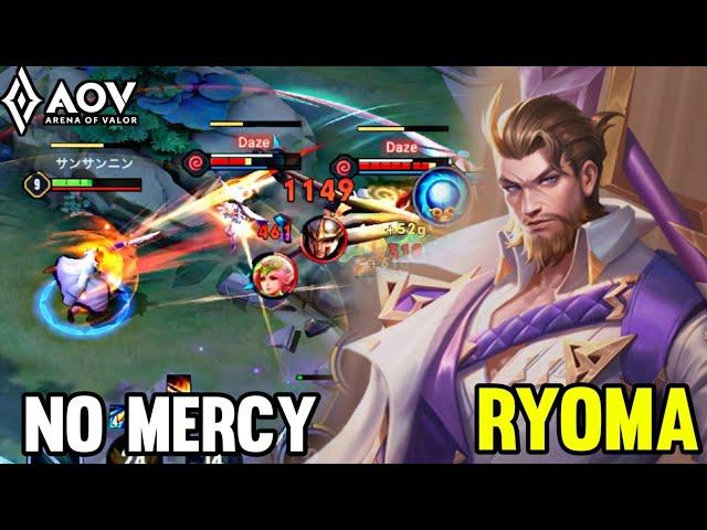 AOV : RYOMA GAMEPLAY | NO MERCY - ARENA OF VALOR LIÊNQUÂNMOBILE ROV COT