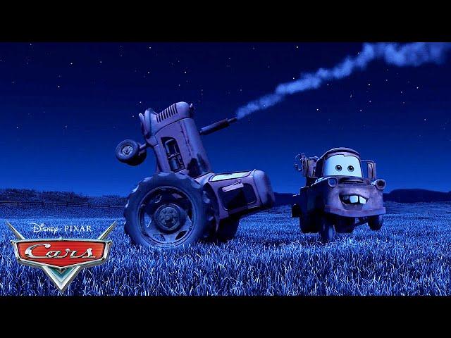 Tractor Tipping with Mater and Lightning McQueen | Pixar Cars