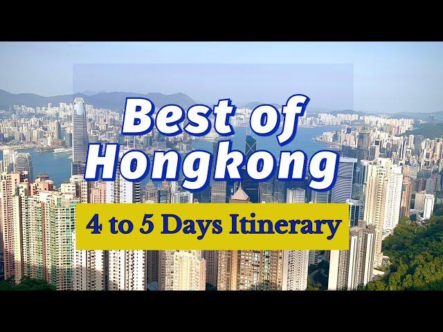 Hongkong Travel Itinerary: All the Must-Visits in 4 or 5 Days