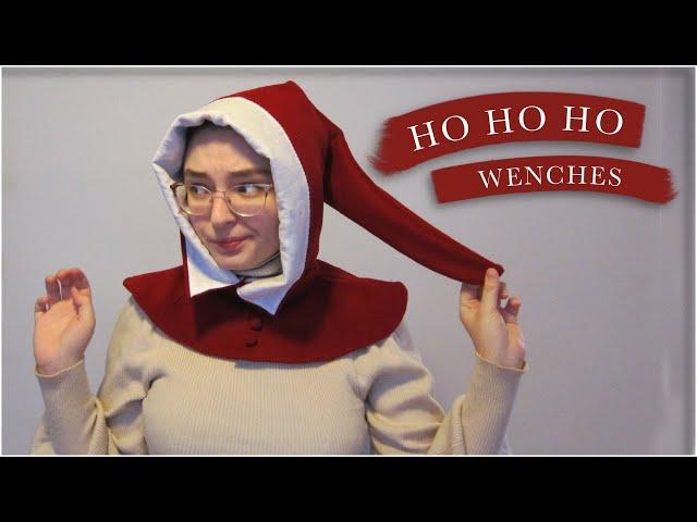 I Made a Medieval Santa Hat | Sewing a Medieval Hood