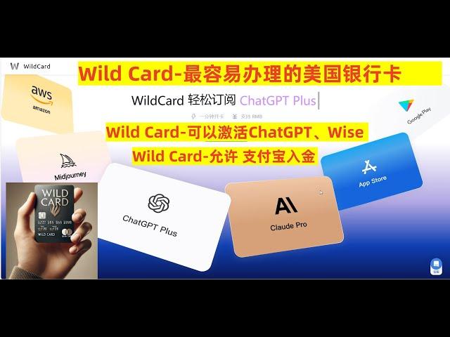 最容易办理的美国银行卡Wild Card   |  美国银行卡 |  海外银行卡 |  海外银行卡 |  Wild Card | WildCard