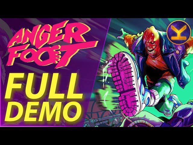 Anger Foot - Full Demo Gameplay - All Levels & Final Boss