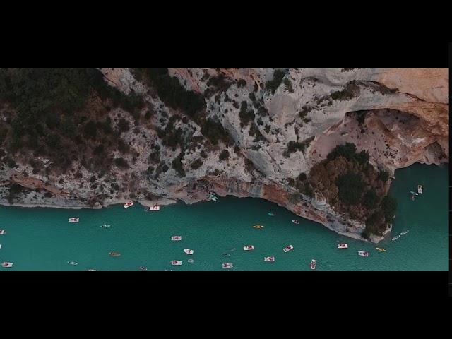 Verdon Gorge. French Rivera. Côte d'Azur ! 4K footage.