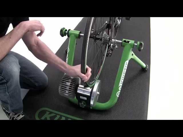 How to set up a Kinetic indoor bicycle trainer and mount a bike