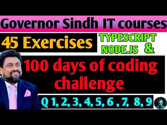 45 Exercises IT courses governor sindh #itcourses questions 1-9 #ai #trending #viral #aiplanet #fyp