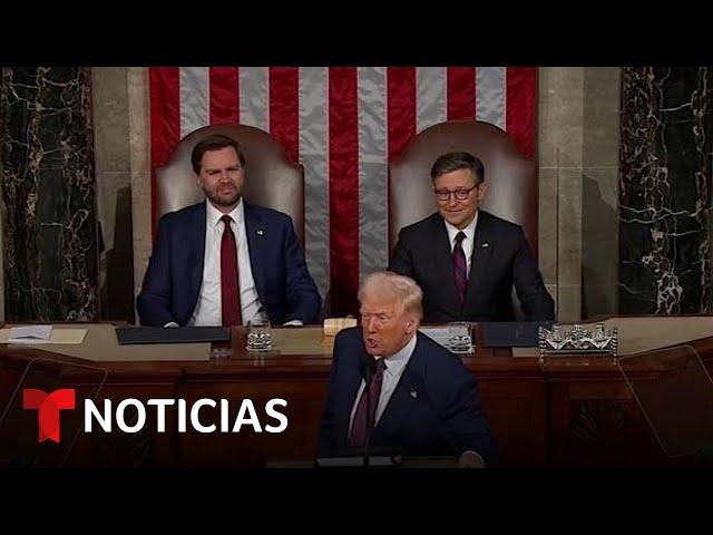 Trump dice que "va a recuperar" el Canal de Panamá y le habla de Groenlandia | Noticias Telemundo