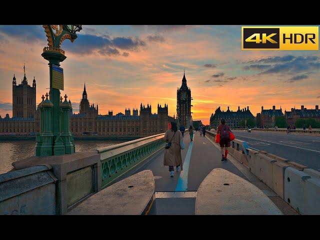 London Sunset WalkWestminster Bridge to St Paul´s Cathedral [4K HDR]