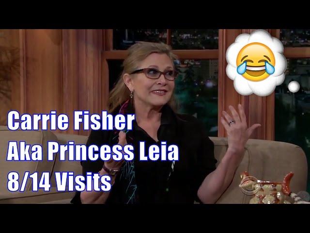 Carrie Fisher - She Would Have Made A Great Comedian - 8/14 Visits In Chron. Order [Mostly Hd]