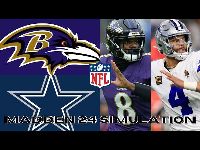 Week 3 | Baltimore Ravens vs Dallas Cowboys | Madden 24 Updated Rosters