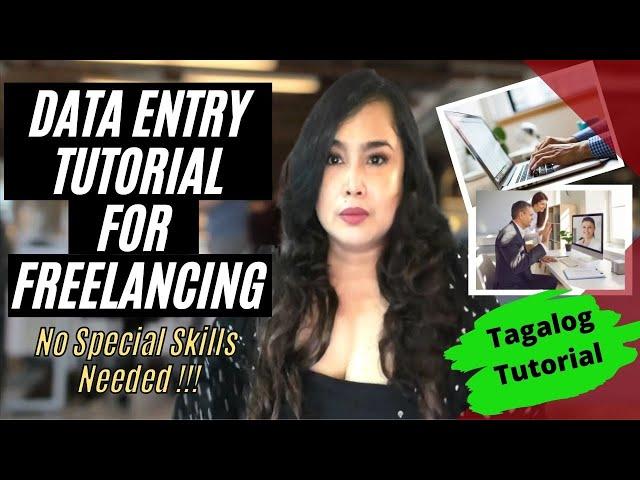 Data Entry Tutorial for Freelancing | Samples of Data Entry Work | NO Special Skills