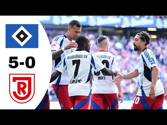 Hamburger SV VS Jahn Regensburg 5-0 Highlights | Bundesliga 2024/2025