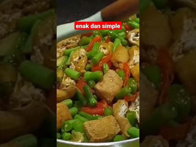 Resep masakan sederhana|| Tahu dan Buncis