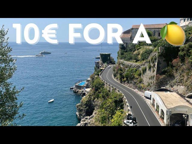 Walking from Amalfi to Atrani under the midday sun  Netflix series RIPLEY location 