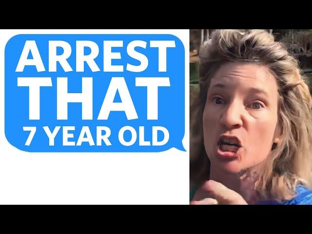 Karen tries to ARREST my 7 YEAR-OLD Sister for taking out the Garbage - Reddit Podcast