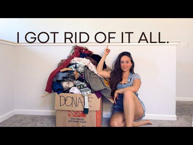 Why I Purged 95% of My Clothes and Never Looked Back | EXTREME Minimalist Wardrobe