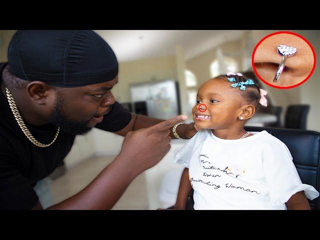 NOSE PIERCED PRANK ON DAD!!! | THE BEAST FAMILY