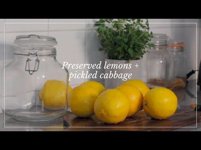 How to make preserved lemons and pickled cabbage | Alejandra Cerda