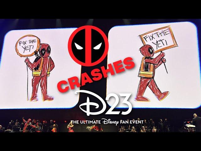 Deadpool Crashes D23 Disney Parks Presentation | D23 The Ultimate Disney Fan Event 2024