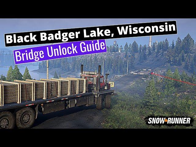 SnowRunner | ALL Bridges - Unlock guide - Black Badger Lake - Wisconsin