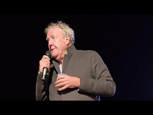 Jeremy Clarkson giving a Q&A after a private screening of The Grand Tour: One For The Road