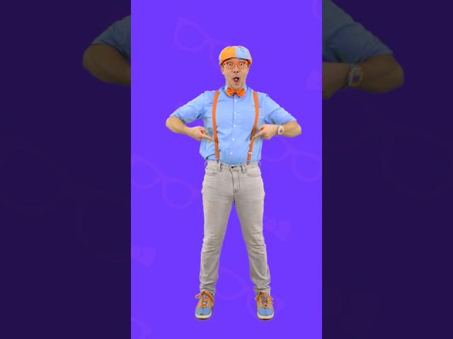 Blippi's Belly Button Dance with CoComelon! Learn about the Body! #blippi #cocomelon #shorts