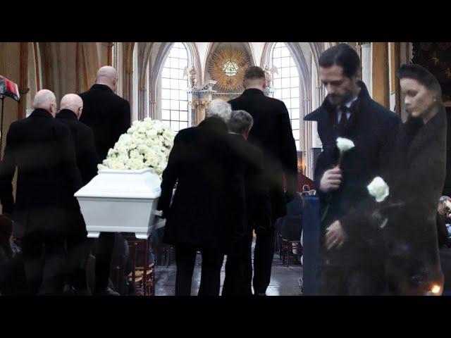 Prince Carl Philip's tears at the funeral of his godmother, Birgitta of Sweden, in Stockholm.