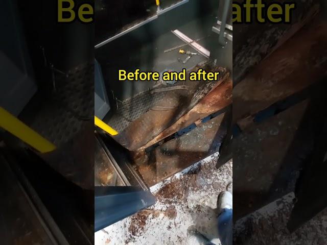 before and after flooring repair