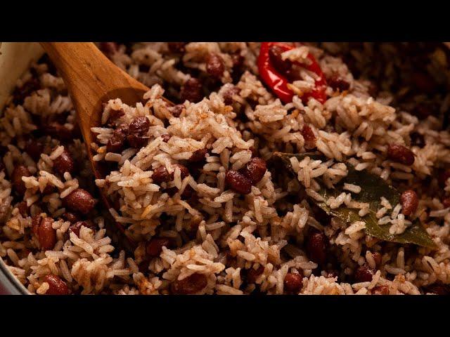 Jamaican Coconut Rice & Peas (actually, beans!)